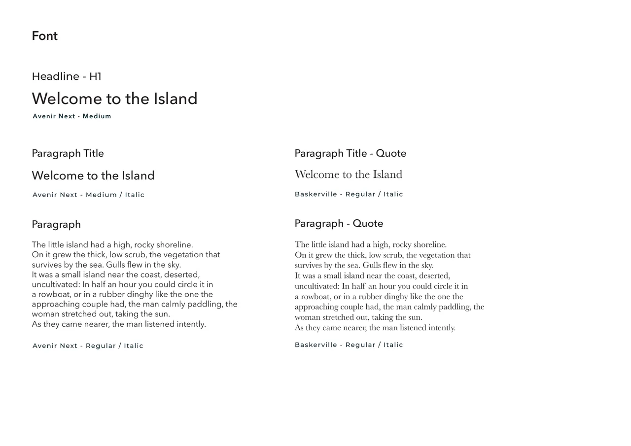Typografi i den visuelle profilen